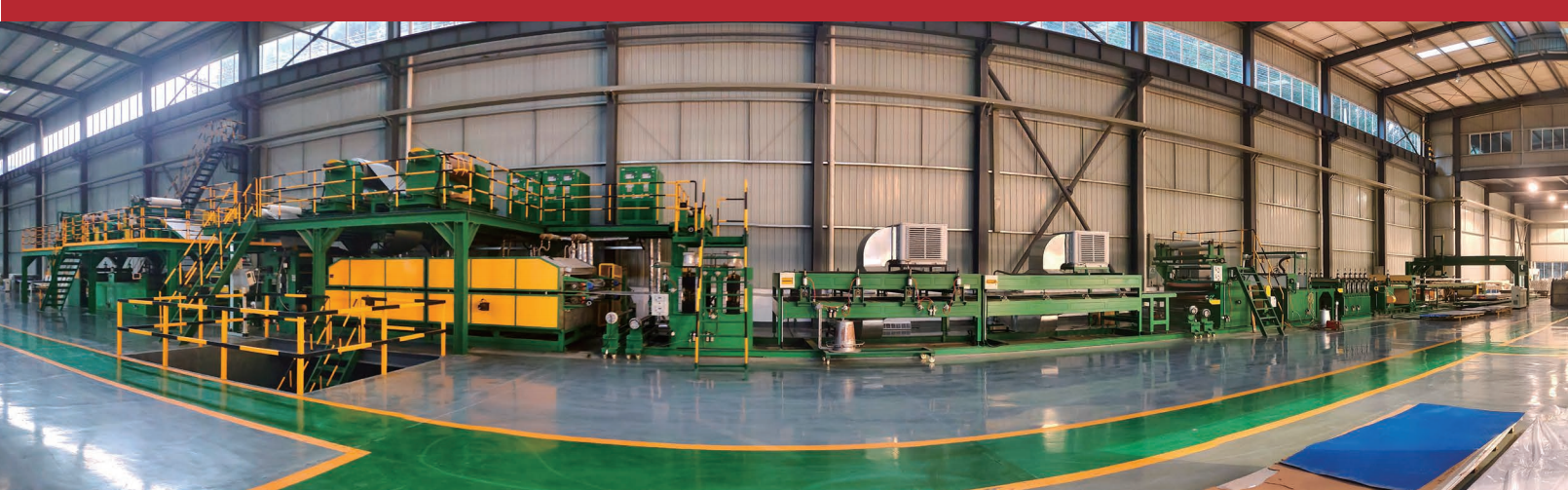 Ligne de production de panneaux composites en nid d'abeille en aluminium