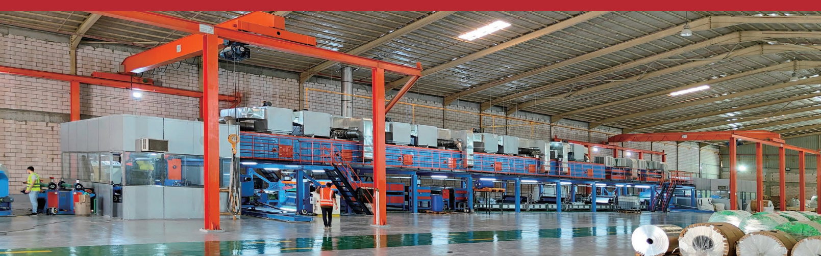 Ligne de production de cuisson unique en aluminium à revêtement de couleur unique