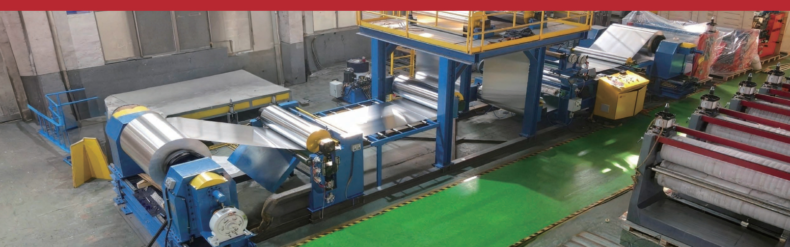 Ligne de production de gaufrage de rembobinage